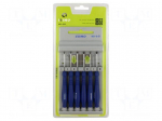 Screwdriver: precision-set | precision | Phillips,slot | 6pcs.