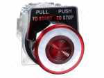 Switch: push-button | 30mm | Stabl.pos: 2 | SPDT | red/white | IP66