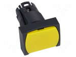 Switch: push-button | 16mm | Stabl.pos: 1 | yellow | none | Harmony XB6