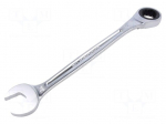 Wrench: combination spanner | rattle | 24mm | L: 320mm | satin