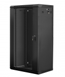 Lanberg WF01-6422-10B rack cabinet 22U Wall mounted rack Black