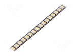 Programmable LED tape | RGBW | 5050 | LED/m: 144 | 8mm | black PCB | IP20