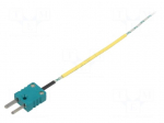 Sensor: temperature | thermocouple K | Insulation: fiberglass | cl.1