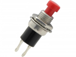 Elektrimaterjalid // L&uuml;litid elektroonikale // 3950# Przełącznik push pbs on plastik okrągły czerwony