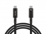 Tahvelarvutid ja tarvikud // USB kaablid // 66-160# Przyłącze usb-c - usb-c 4.0 40gbps 240w 1,0m czarne plecionka