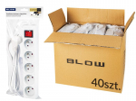 Elektrimaterjalid // Elektri laiendid, Pikendusjuhtmete, hajutuste ja UK ja USA adapterite komplekt // 98-537# Przedłużacz sieciowy pr-570wsp 5-gniazd z uziemieniem+wyłącznik 1,5m biały 3x1,5mm opakowanie