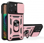 Back panel cover iLike - iPhone 14 Pro Max Armor Camshield case Pink