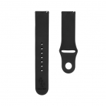 Strap Connect 22mm Silicone Loop Watch Strap (130mm M/L) Black