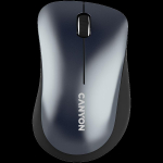 CANYON MW-11, 2.4 GHz Wireless mouse,with 3 buttons, DPI 1200, Battery:AAA*2pcs,Black,67*109*38mm,0.063kg