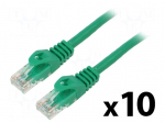 Patch cord | U/UTP | Cat: 5e | RJ45 plug,both sides | stranded | CCA