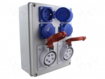 Electric switchboard | IP44 | wall mount | ABS | Thread: PG16