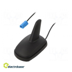 Antenna; SHARK; AM,FM; Opel GM; black; 12VDC; Kind: RG174; 87&divide;108MHz
