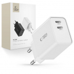 Adapter Tech-Protect  Tech-Protect C35W charger 2x USB-C PD 35W - white