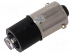 LED lamp | white cold | BA9S | 24&divide;28VDC | No.of diodes: 1 | 5mm