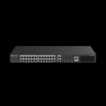RG-ES228GS-P ~ Gigabit pārvaldāms PoE switch komutators 24GE(PoE)+2GE(Uplink)+2GE (SFP) 370W
