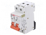 Circuit breaker | 230/400VAC | Inom: 4A | Poles: 2 | Charact: C | 6kA