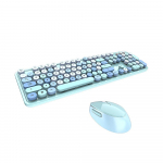 MOFII Sweet Wireless Keyboard and Optical Mouse 2,4G USB Blue - Multi Color Buttons