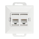 Uued tooted // Gniazdo 2xRJ45 Cat5 Pearl, RJ45-5CAT/P2, biały