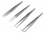 Tweezers-set | universal | 4pcs.
