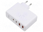Power supply: switching | mains,plug-in | 5&divide;20VDC | 100W | white | 5A