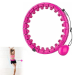 Riff M2 Smart Hula hoop with removable knots and flexible axles Pink