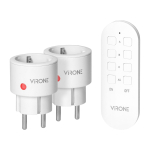 Uued tooted // Zestaw bezprzewodowych gniazd MINI Schuko, sterowanych pilotem 2+1, 2300W