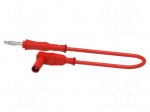 Test lead | 70VDC | 33VAC | 12A | Len: 1m | red | Cond.cross sec: 0.75mm2