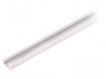 Profiles for LED modules | surface | white | L: 1m | aluminium