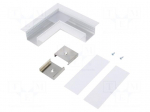 Connector 90&deg; | white | aluminium | Application: VARIO30-05