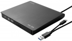 External drive Savio External Slim drive CD/DVD R/ RW &ndash; USB-C/ USB-A