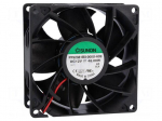 Fan: DC | axial | 12VDC | 92x92x38mm | 309.89m3/h | 74.1dBA | Len: 300mm
