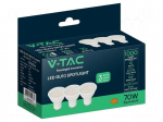 LED lamp | GU10 | white cold | 220&divide;240VAC | 1000lm | P: 10W | 120&deg; | 6500K