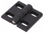 Hinge | Width: 60mm | technopolymer (PA) | black | H: 70mm