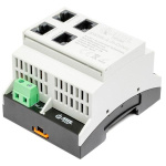 Switch PoE 4 portowy z wbudowanym zasilaczem na szynę TH35 ATTE SWPS-4-11-DIN4