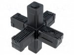 Mounting coupler | for profiles | Mat: polyamide | -30&divide;100&deg;C | I: 77mm