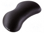 Wrist rest gel pad | black | 140x55x25mm | Mat: lycra,silicone