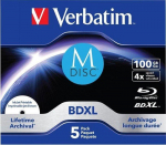 Verbatim BD-R disc M-100 GB Blu-ray blanks&nbsp;(4-fold, 5 Units)