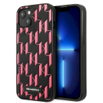 Karl Lagerfeld KLHCP13SMNMP1P Hardcase Monogram Plaque for iPhone 13 mini 5,4" / pink