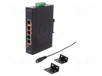 Industrial module: switch Ethernet | unmanaged | 12&divide;48VDC | RJ45 | 5W