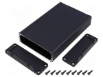 Enclosure: shielding | X: 104mm | Y: 160mm | Z: 32mm | aluminium | black