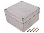 Enclosure: multipurpose | X: 160mm | Y: 160mm | Z: 90mm | aluminium | IP68