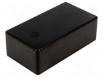 Enclosure: multipurpose | X: 65mm | Y: 120mm | Z: 36mm | 1591 | ABS | black