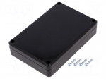 Enclosure: multipurpose | X: 80mm | Y: 120mm | Z: 27mm | ABS | black
