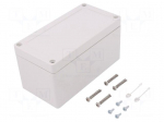 Enclosure: multipurpose | X: 82mm | Y: 162mm | Z: 85mm | TG PC | grey | IK08