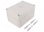 Enclosure: multipurpose | X: 130mm | Y: 180mm | Z: 111mm | TK PS | grey
