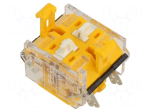 Contact block | 22mm | 04 | front fixing | plug-in terminals | 500VAC