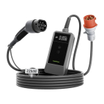 Portable EV charger d&eacute; 22kW 10m