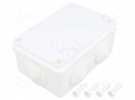 Enclosure: junction box | X: 80mm | Y: 120mm | Z: 50mm | ABS,polystyrene