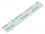 Tape: heat transfer | W: 20mm | L: 130mm | Thk: 1mm | 6W/mK