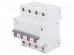 Circuit breaker | 400VAC | Inom: 10A | Poles: 3+N | DIN | Charact: B | 6kA
